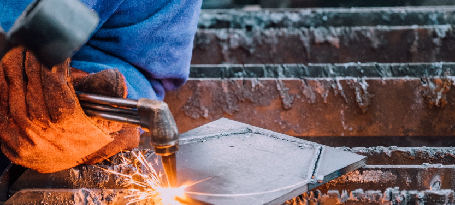 Aviron Technical Institute of Montreal Student Welding parts together